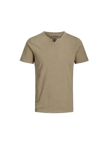 JACK & JONES Tricou SPLIT amestecat bej