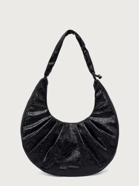Geanta hobo Karl Lagerfeld Jeans negru