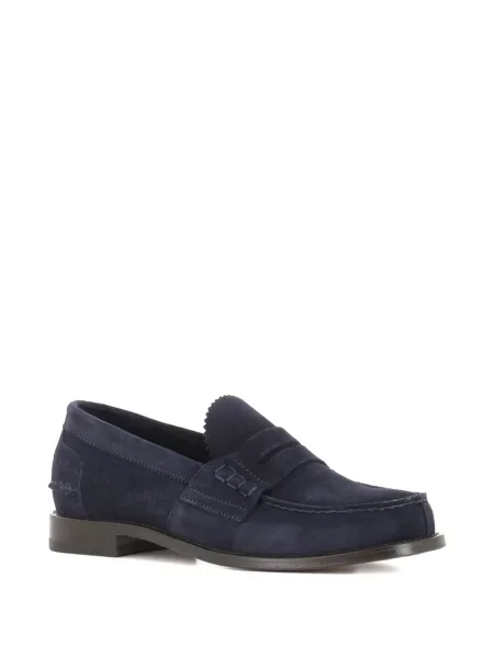 Pantofi loafer Tassinari din piele de căprioară albastru