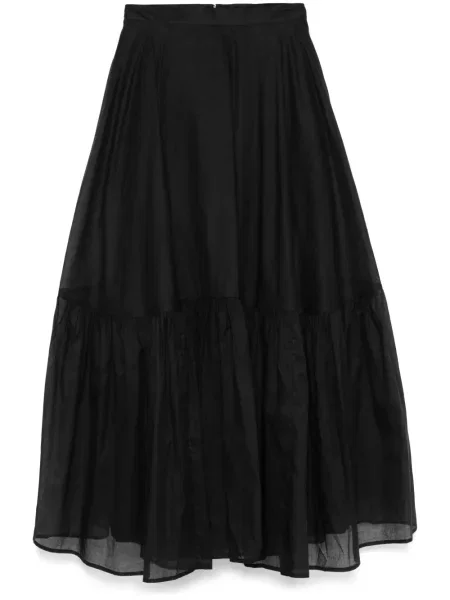 Maksi spódnica maxi Plan C z organzy czarna