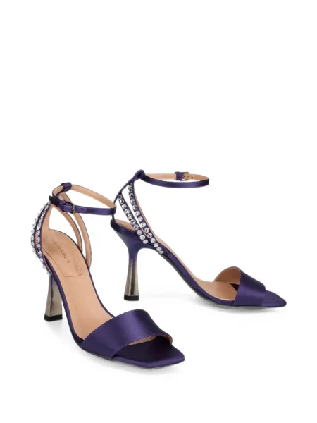Sandale Alberta Ferretti din satin violet
