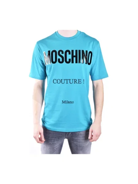 Koszulka Moschino niebieska