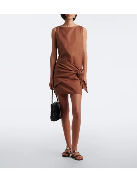 Rochie Faithfull de in drapată maro
