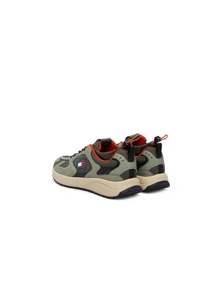 Tommy Jeans Tenisice Tjm Runner Mix Material kaki