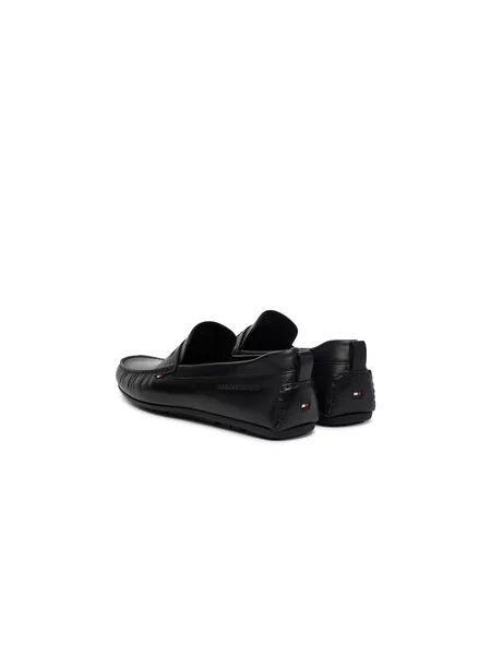 Mokasíny Tommy Hilfiger Core Hilfiger Leather Driver černá