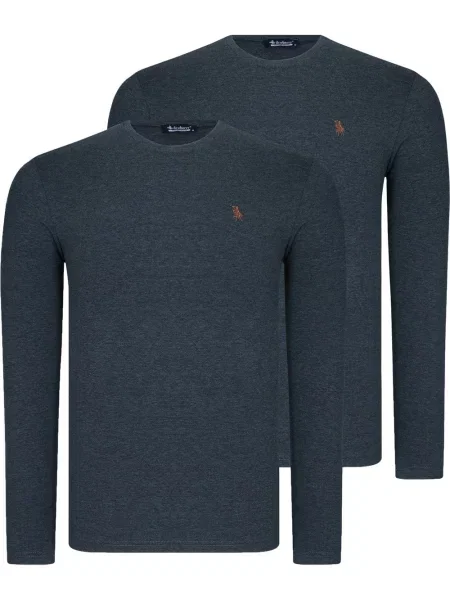 Majica z dolgimi rokavi Dewberry z dolgimi rokavi modra