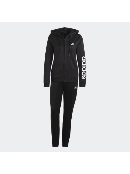 Komplet dresowy Adidas do biegania frotte z logo biały