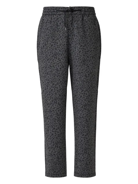 S.Oliver Hlače siva črna