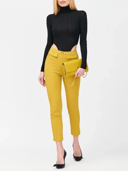 Брюки Elisabetta Franchi желтые