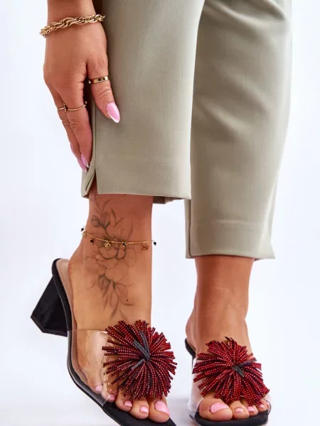 Джапанки S. Barski с висок ток черно