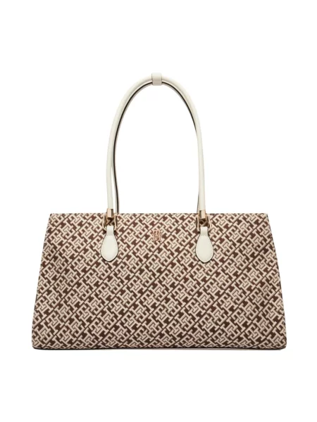 Tommy Hilfiger torebka shopper beżowa