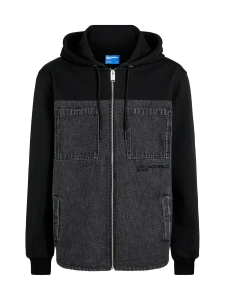 KARL LAGERFELD JEANS Geacă de primăvară-toamnă / denim negru