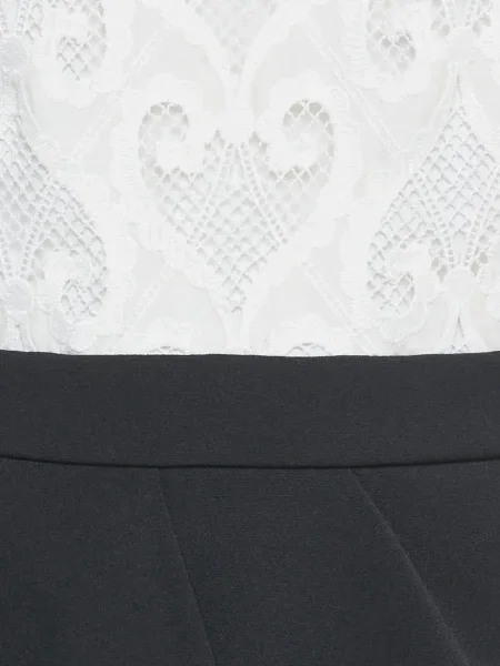 Rochie maxi Sandro din dantelă lungă de costum negru