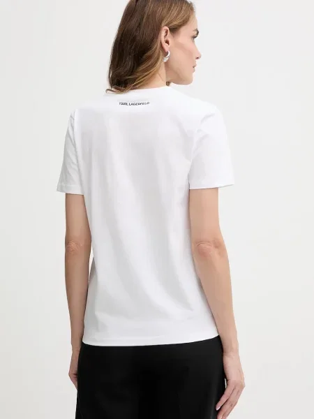 Karl Lagerfeld tricou din KL ESSENTIAL alb