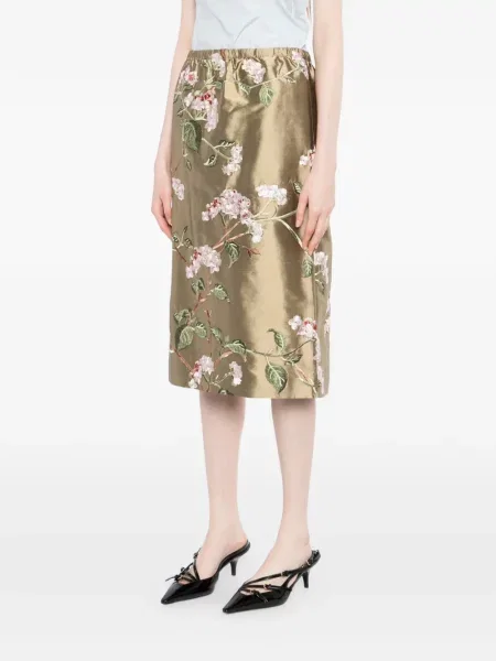 Siuvinėtas gėlėtas sijonas Ao Yes