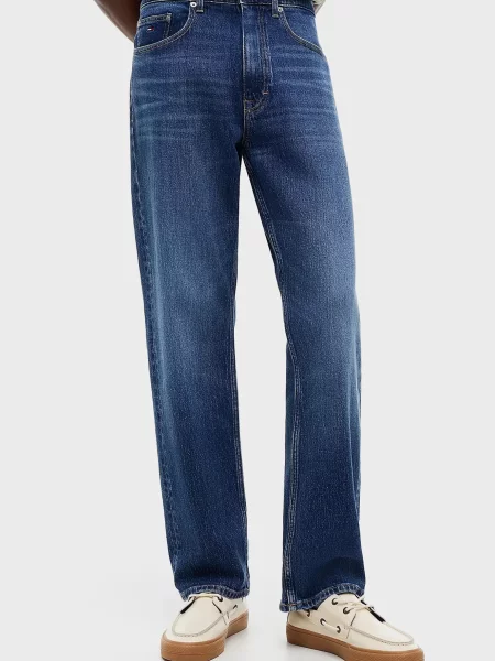 Прямі джинси Tommy Jeans сині