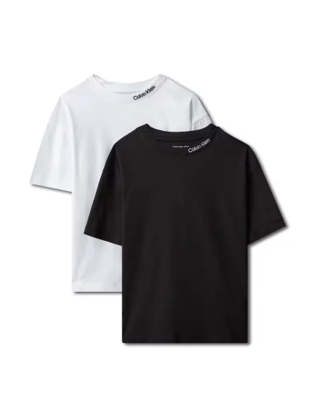 Calvin Klein Jeans Tricou negru alb
