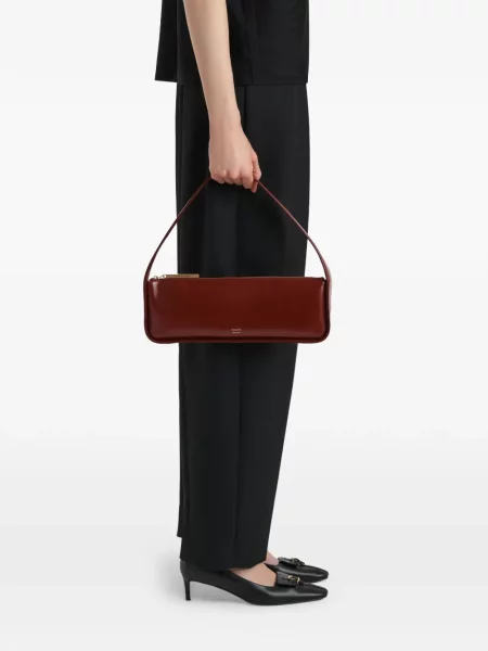 Geantă tip baghetă Khaite roșu