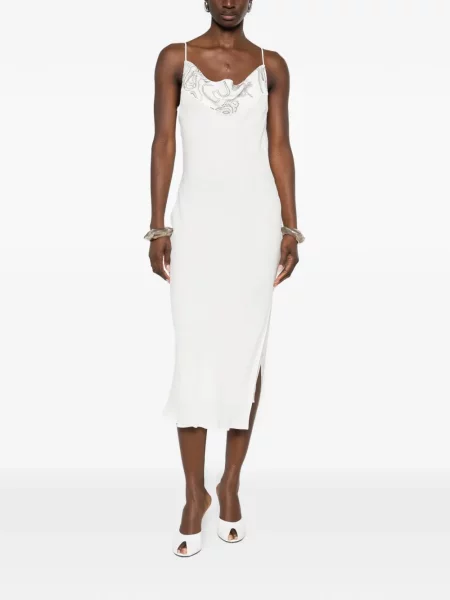 Rochie midi Iro până la genunchi de costum alb
