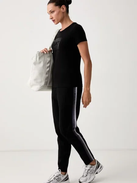 Emporio Armani tričko dámske s elastanom čierna