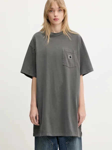 Carhartt WIP tricou din S/S Nelson Grand T-Shirt gri