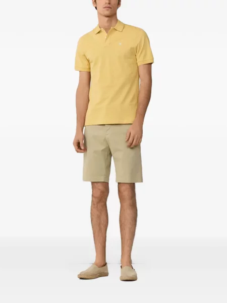 Tricou polo Hackett cu broderie galben