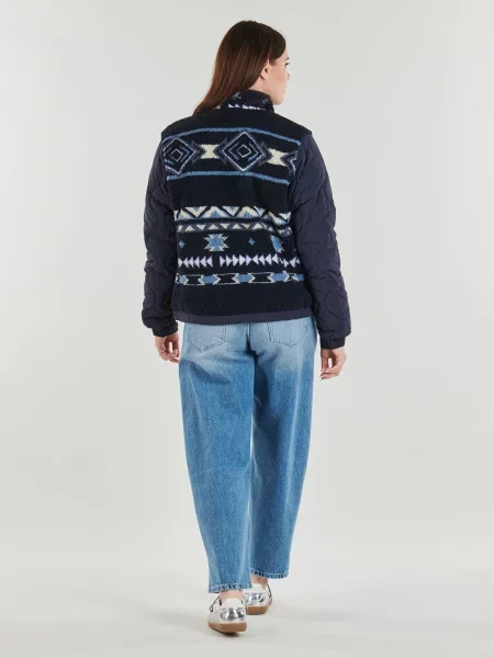 Geacă Superdry din fleece albastru