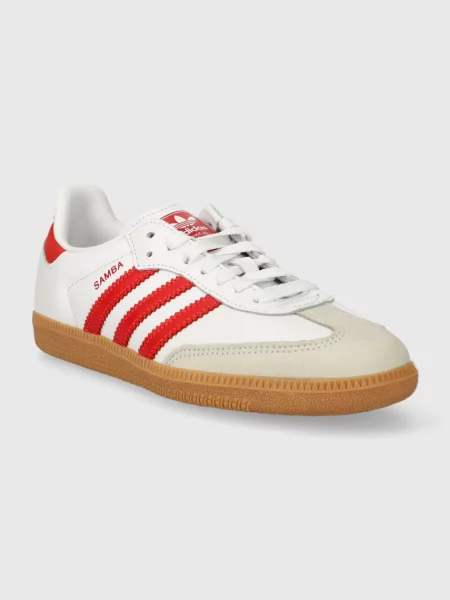 Кожаные кроссовки Adidas Originals белые