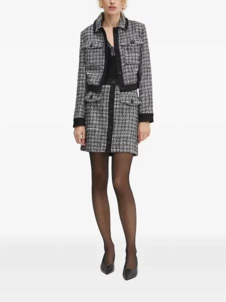 Geacă Morgan din tweed negru