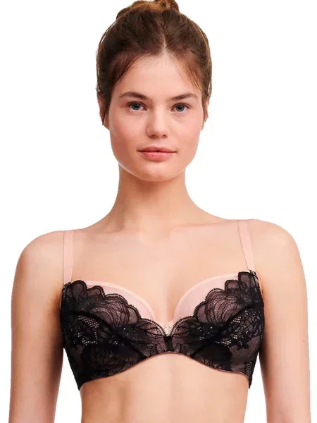 Мягкий бюстгальтер на косточках чорний