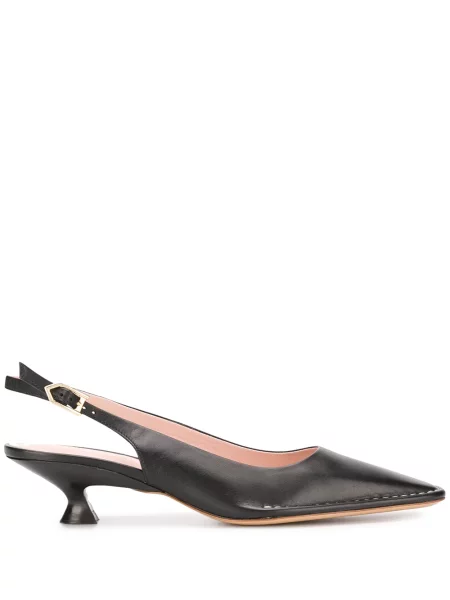 Pantofi cu toc Tod's din piele slingback negru