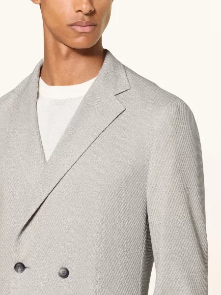 Boss Žerzejové Sako Hanry Slim Fit světle šedá