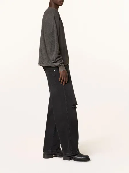 Reternity Džíny Regular Fit washed black černé