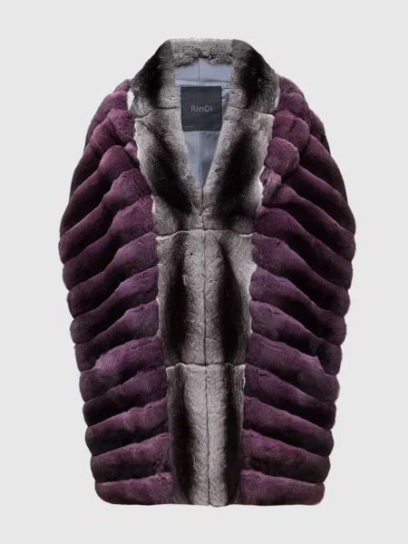 Жилет з хутра шиншили Rindi фіолетовий