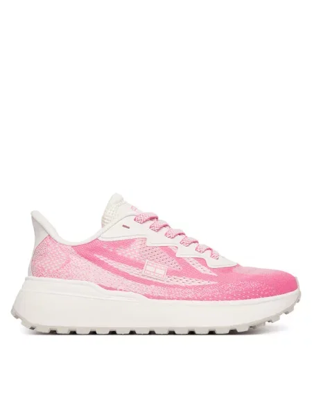 Sportcipők Tommy Jeans Tjw Sporty Knit Runner Krém