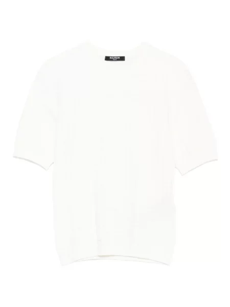 Tricou Balmain scurt alb