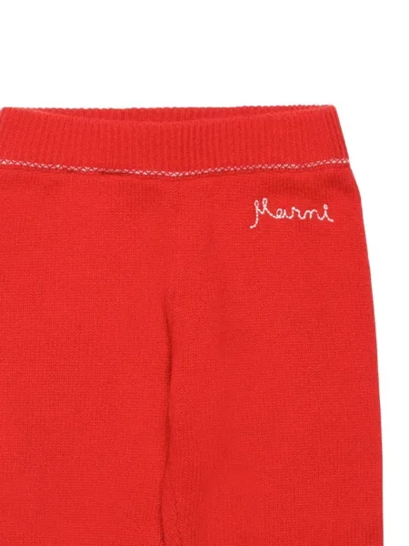 Leggings copii Marni roșu