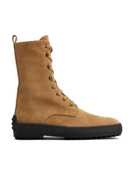 Botki Tod's skórzane brązowe