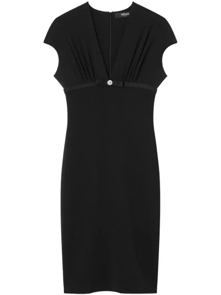 Rochie midi Versace până la genunchi de costum negru