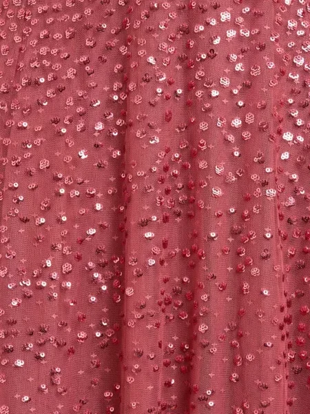 Rochie maxi Needle & Thread cu paiete de costum roz