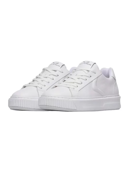 Sneakersy Voile Blanche skórzane białe