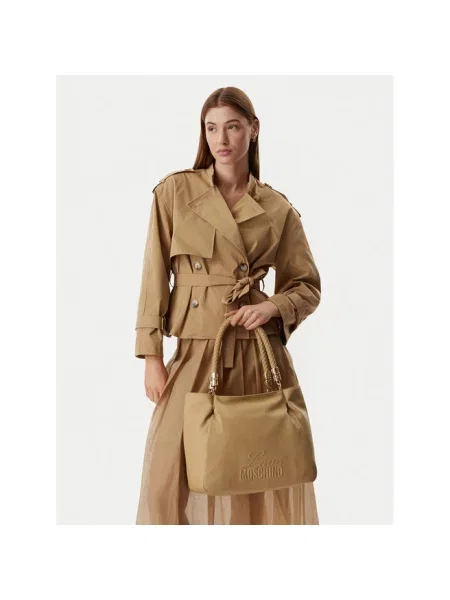 Shopperka Love Moschino beżowa