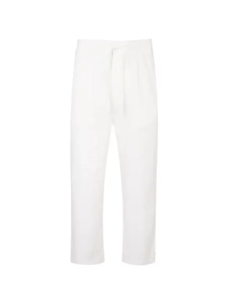 Pantaloni Exit Society de in cu cordon alb