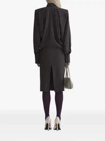 Rochie midi Mugler maro