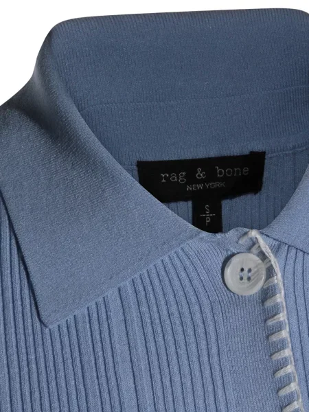 Top Rag & Bone cu nervuri albastru