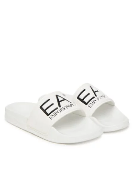 Dětské kozačky Ea7 Emporio Armani bílé