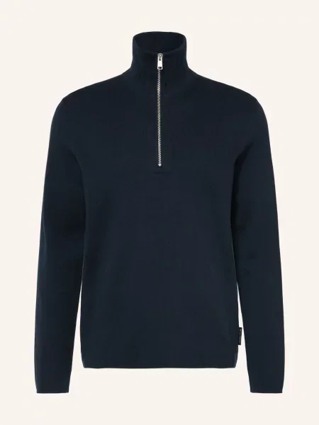 Marc O'polo Sweter Typu Troyer blau granatowy