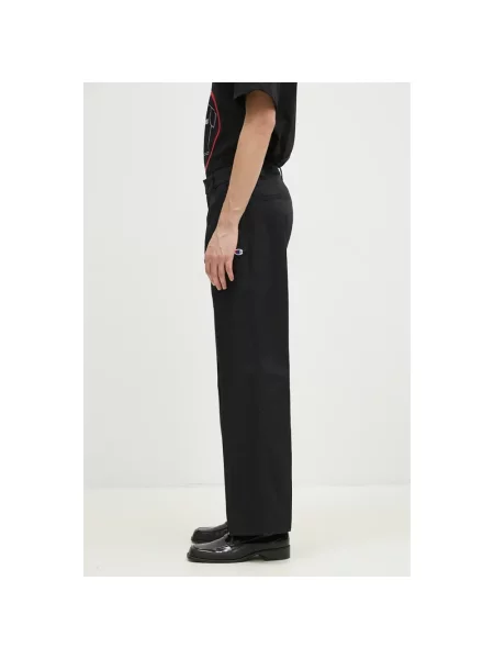 Champion spodnie Straight Hem Pants proste czarny