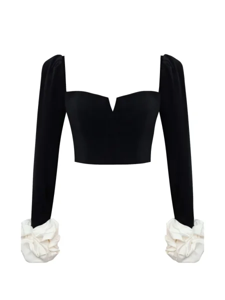 Aksamitna bluzka Post Meridiem czarna