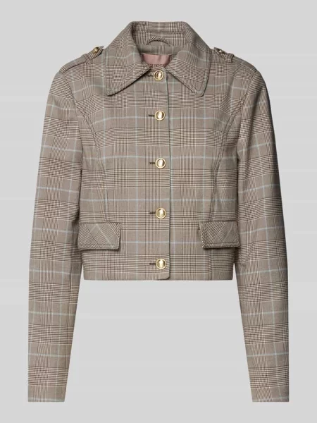 Żakiet z listwą guzikową model ‘GERALDINE’ Guess beżowa